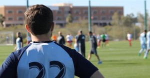 Conner Hallisey (22) looking on before the game against FC Tucson. Photo Credit: Chad Smith, ReportingKC.com